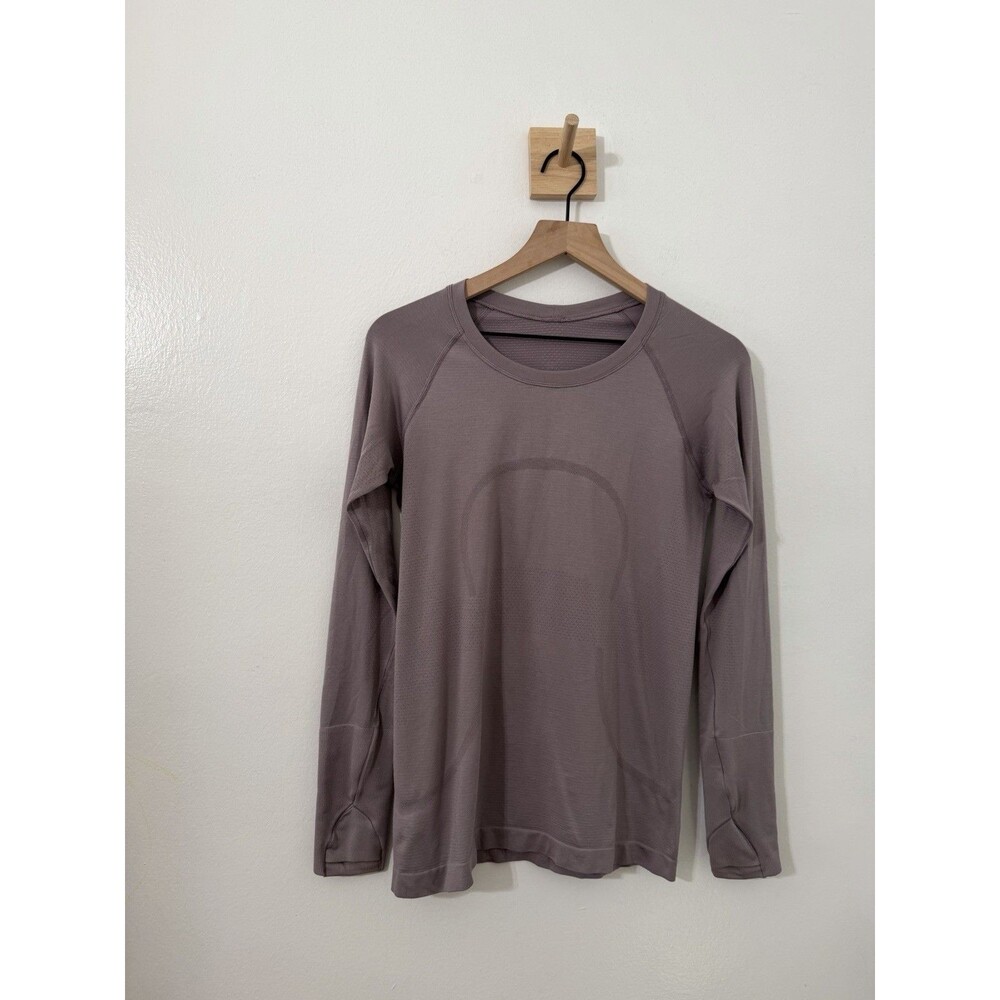 Lululemon Swiftly Tech Long Sleeve 2.0 Violet Verbena Mauve Purple Sz 8 Athletic